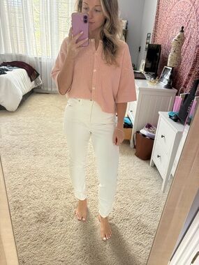 Madewell The Perfect Vintage Jean Size 28 Off White
